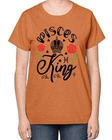 pisces king 375# - pisces-  Ladies T-Shirt