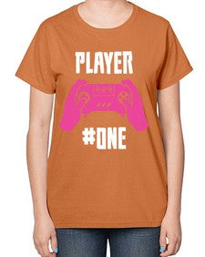 player one 147# - video games-  Ladies T-Shirt