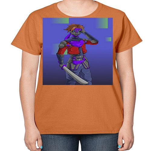 robber bring knife156# - anime-  Ladies T-Shirt