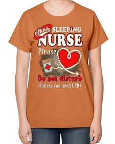 sleeping nurse 1402# - nurse-  Ladies T-Shirt