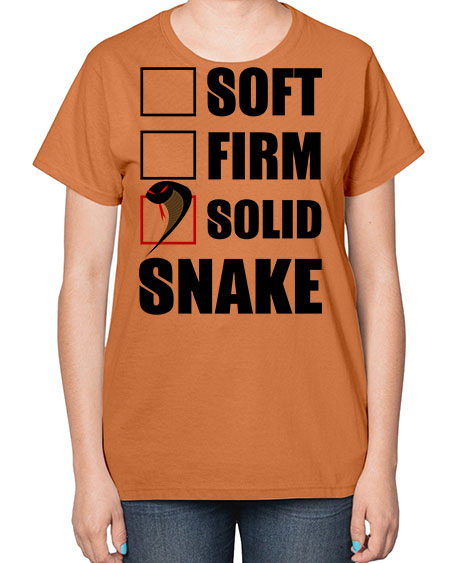 solid snake - snake-  Ladies T-Shirt