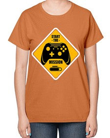start the mission 152# - video games-  Ladies T-Shirt
