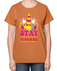 stay magical 425# - unicorn-  Ladies T-Shirt