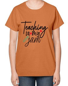 teaching is my jam Style 404# - teacher-  Ladies T-Shirt