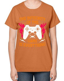 the integrity of the game 155# - video games-  Ladies T-Shirt