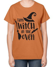 tiny witch in the oven 18# - witch-  Ladies T-Shirt