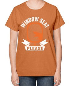 window seat please  51# - airplane-  Ladies T-Shirt