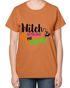 witchbetterhavecandy 12# - witch-  Ladies T-Shirt