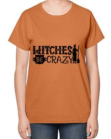 witches be crazy 11# - witch-  Ladies T-Shirt