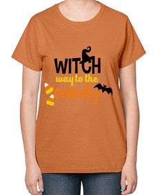 witchwaycandy 4# - witch-  Ladies T-Shirt