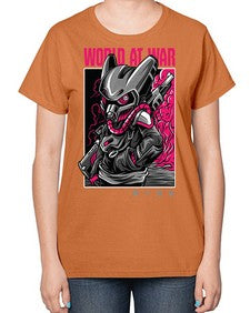 worldatwartshirtdesign 1254# - art pop art-  Ladies T-Shirt
