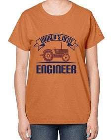 worlds best engineer Style 478# - engineer-  Ladies T-Shirt