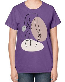 Abstract Shape 195# - art pop art-  Ladies T-Shirt