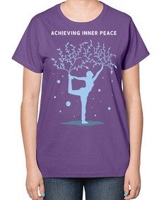 Achieving Inner Peace 102# - yoga-  Ladies T-Shirt