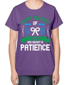 Adopt the pace of nature her secret is patience Style 50# - Self awareness-  Ladies T-Shirt