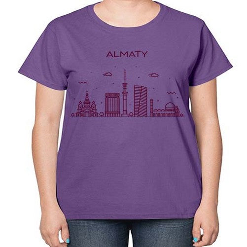 Almaty 306# - cities-  Ladies T-Shirt