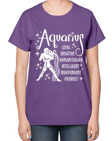 Aquarius 68# - aquarius-  Ladies T-Shirt