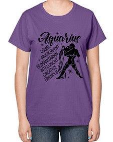 Aquarius 72# - aquarius-  Ladies T-Shirt
