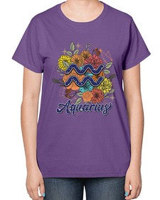 Aquarius 7# - aquarius-  Ladies T-Shirt