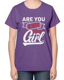 Are you a boy or a girl 2# - video games-  Ladies T-Shirt