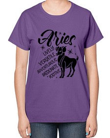 Aries 100# - aries-  Ladies T-Shirt