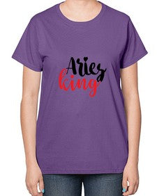 Aries king 96# - aries-  Ladies T-Shirt