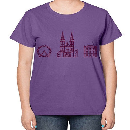 Basel 418# - cities-  Ladies T-Shirt