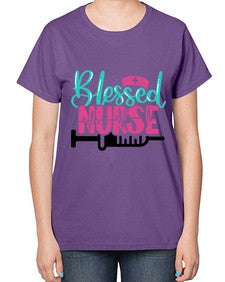 Blessed Nurse Style Style 628# - nurse-  Ladies T-Shirt