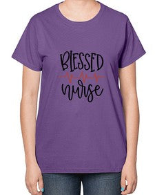 Blessed nurse 626# - nurse-  Ladies T-Shirt