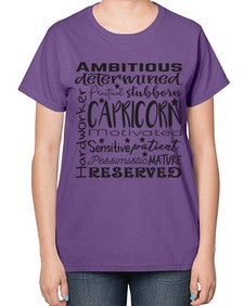 Capricorn 566# - capricorn-  Ladies T-Shirt
