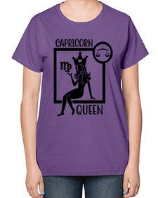 Capricorn queen 194# - capricorn-  Ladies T-Shirt