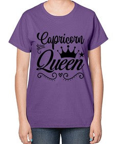 Capricorn queen 196# - capricorn-  Ladies T-Shirt