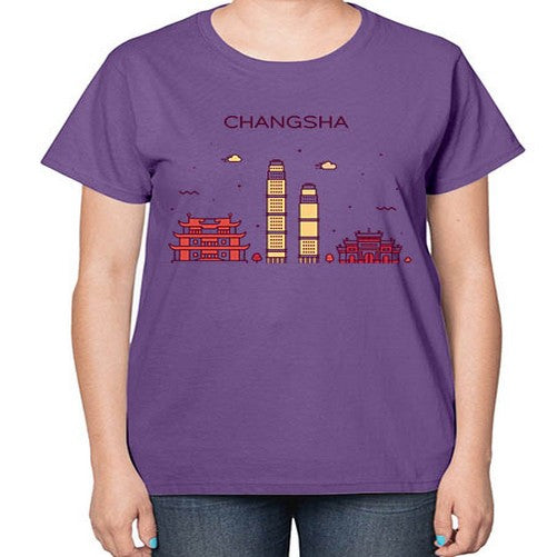 Changsha 555# - cities-  Ladies T-Shirt