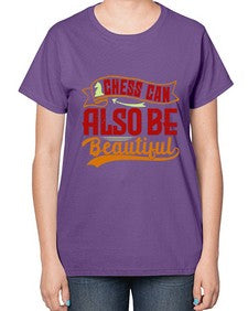 Chess can also be beautiful 65# - chess-  Ladies T-Shirt