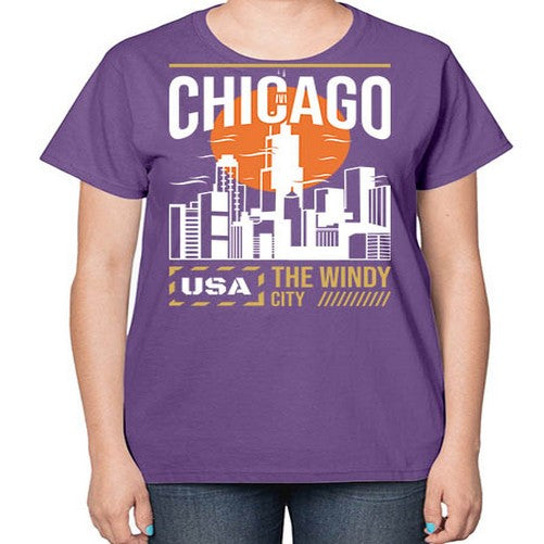 Chicago 571# - cities-  Ladies T-Shirt