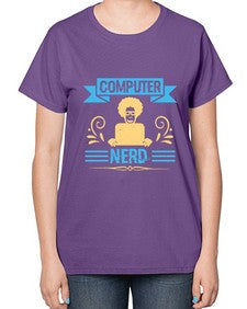 Computer Nerd 10# - computer-  Ladies T-Shirt