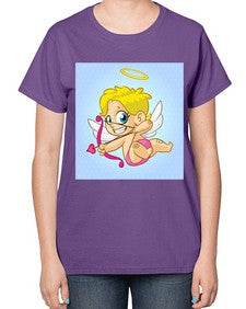 Cupid 79# - cartoon general-  Ladies T-Shirt
