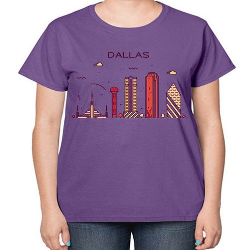Dallas 646# - cities-  Ladies T-Shirt