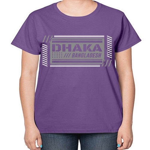 Dhaka 668# - cities-  Ladies T-Shirt