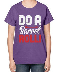 Do a barrel roll 4# - video games-  Ladies T-Shirt