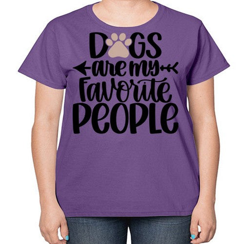 Dogs Are My Favorite People Style 22# - dogs-  Ladies T-Shirt