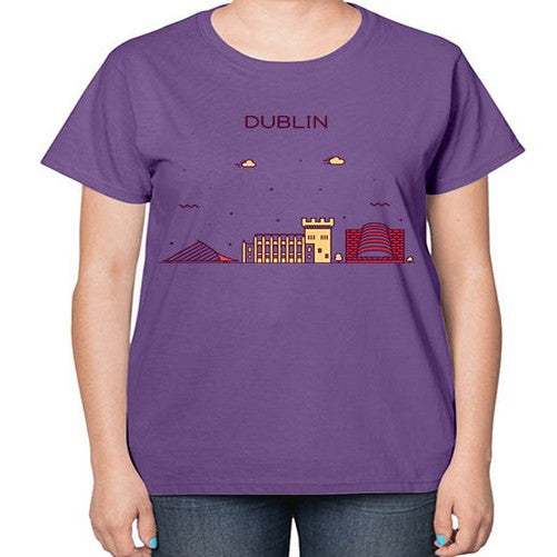 Dublin 694# - cities-  Ladies T-Shirt