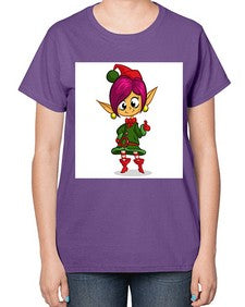 Elf 118# - cartoon general-  Ladies T-Shirt