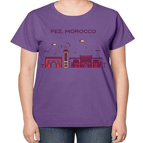 Fez 720# - cities-  Ladies T-Shirt