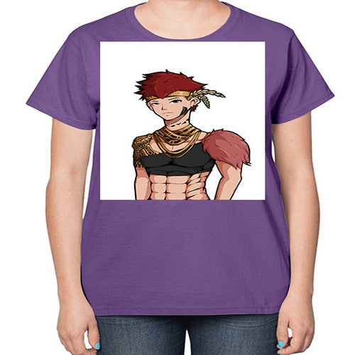 Forest tribal boy 67# - anime-  Ladies T-Shirt