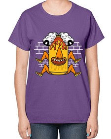 Fuck the weekend 128# - cartoon general-  Ladies T-Shirt