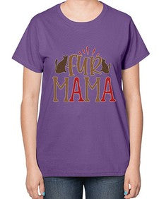 Fur Mama Style 13# - cats-  Ladies T-Shirt