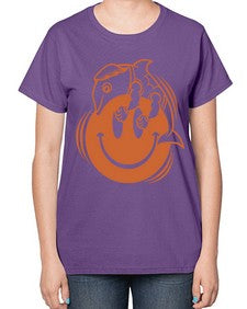 Give smile get hugs 131# - cartoon general-  Ladies T-Shirt