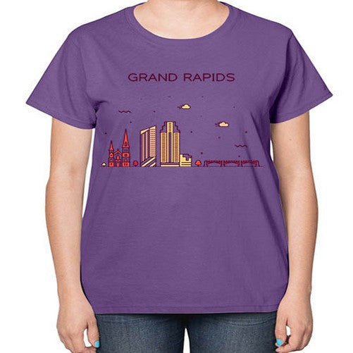 GrandRapids 781# - cities-  Ladies T-Shirt