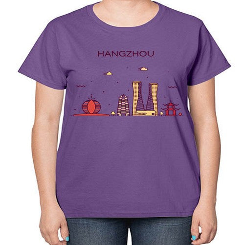 Hangzhou 811# - cities-  Ladies T-Shirt